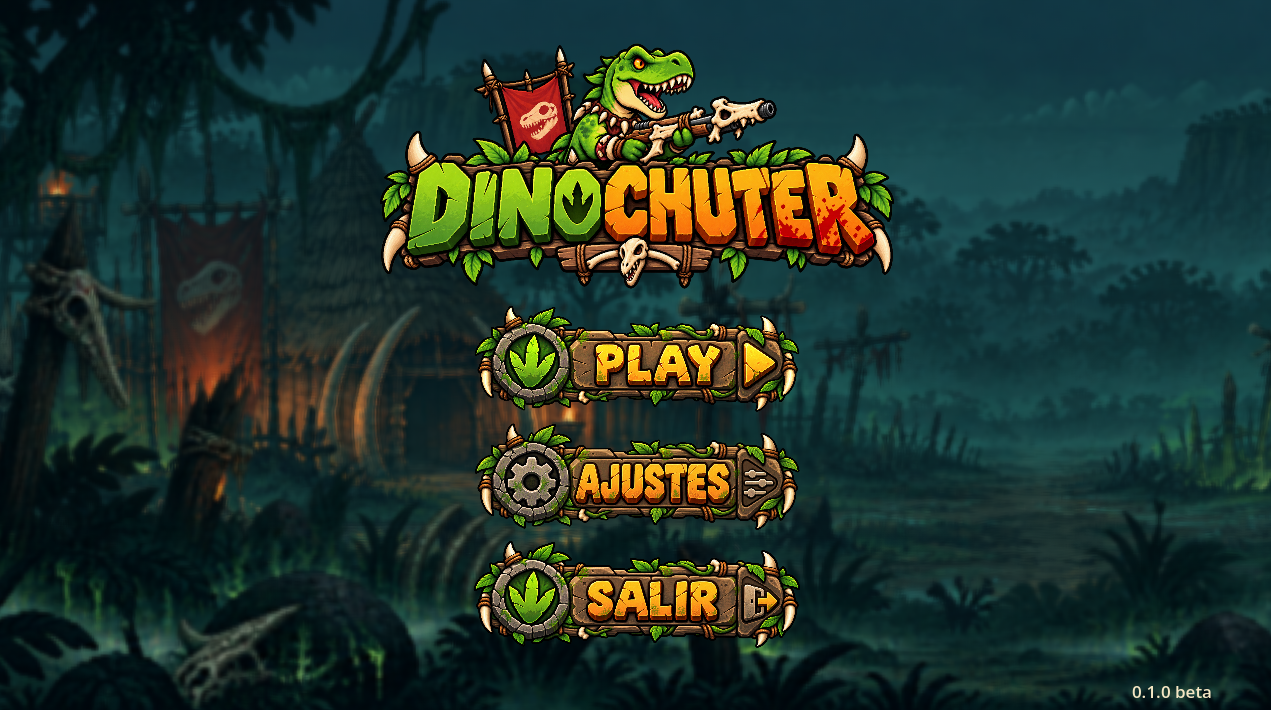 Menú principal de la demo de DinoChuter